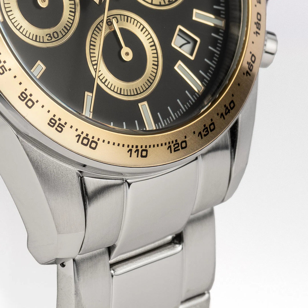 Jacques Lemans Liverpool 1-1877H - Herren Chronograph Quarzuhr 41mm Edelstahl