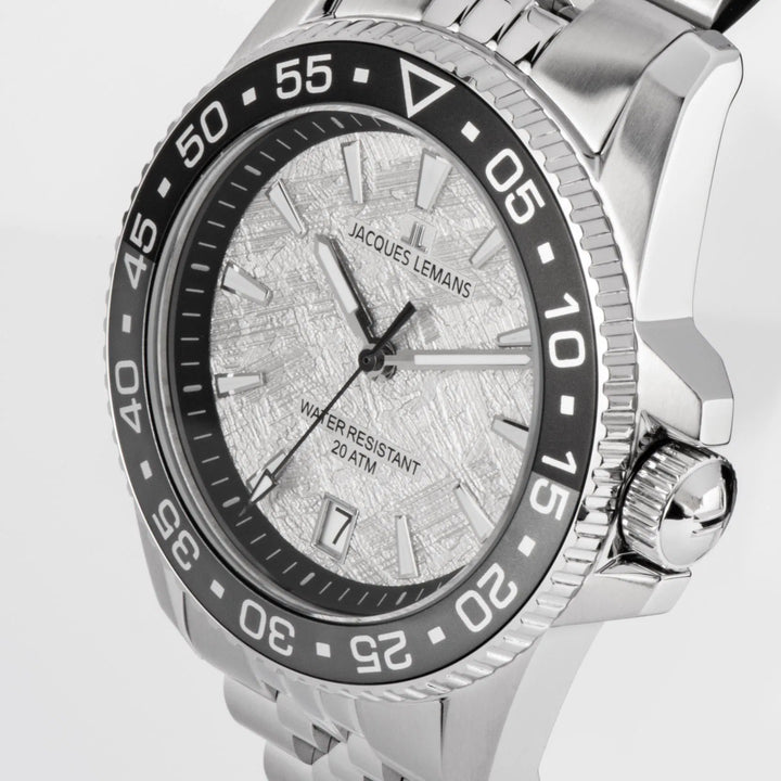 Jacques Lemans Liverpool Diver 1-2205L - Herren Taucheruhr Edelstahl 41mm