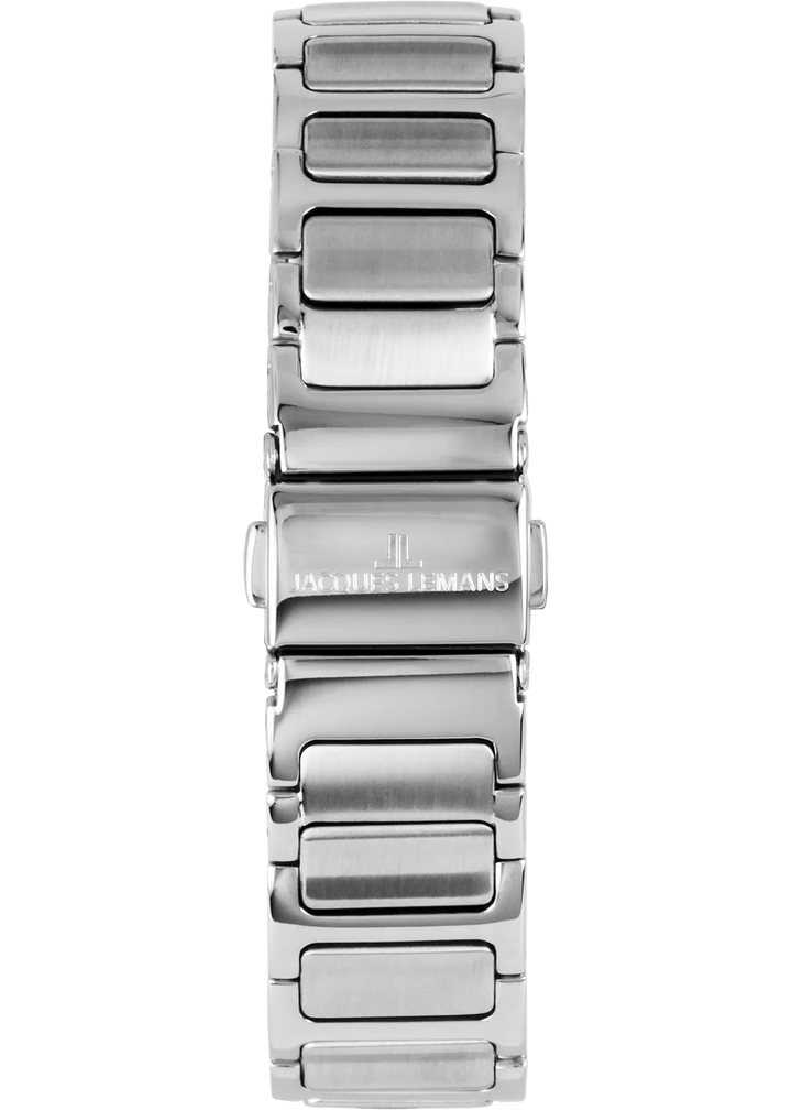 Jacques Lemans Milano 1-2208B - Elegante Damen Quarzuhr mit Glassteinen 30mm