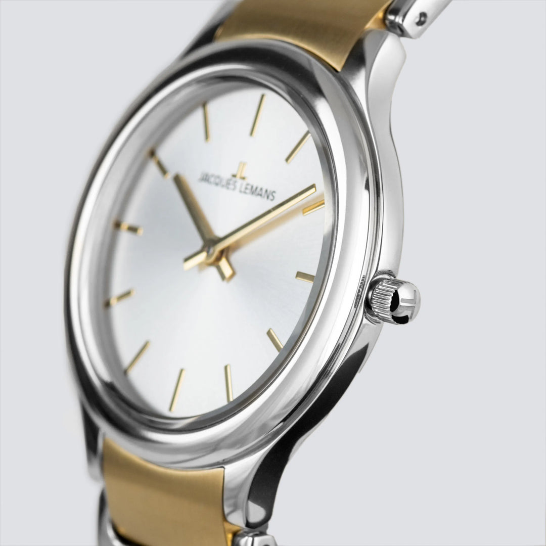 Jacques Lemans Milano 1-2208D - Elegante Damen Quarzuhr IP-Gold 30mm