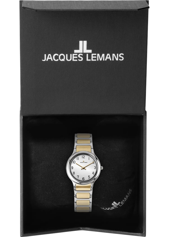 Jacques Lemans Milano 1-2208F - Elegante Damen Quarzuhr IP-Gold 30mm