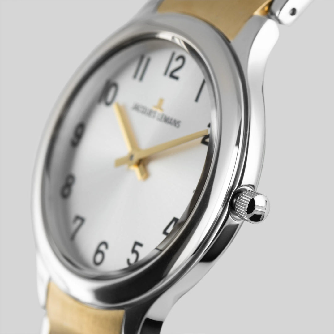 Jacques Lemans Milano 1-2208F - Elegante Damen Quarzuhr IP-Gold 30mm