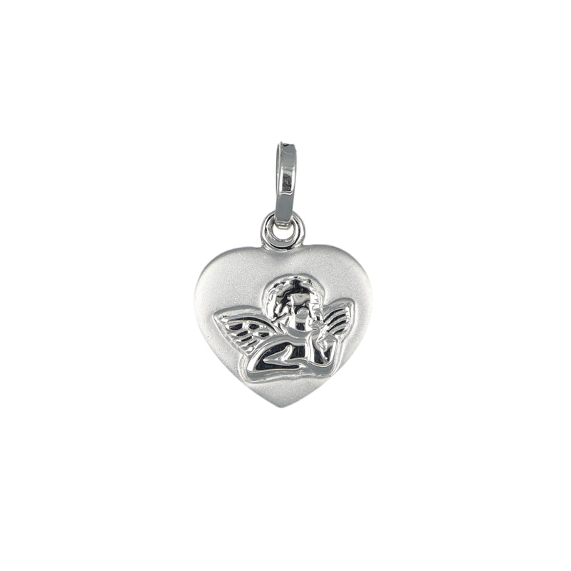 Schutzengel Anhänger 925 Sterlingsilber | teils matt