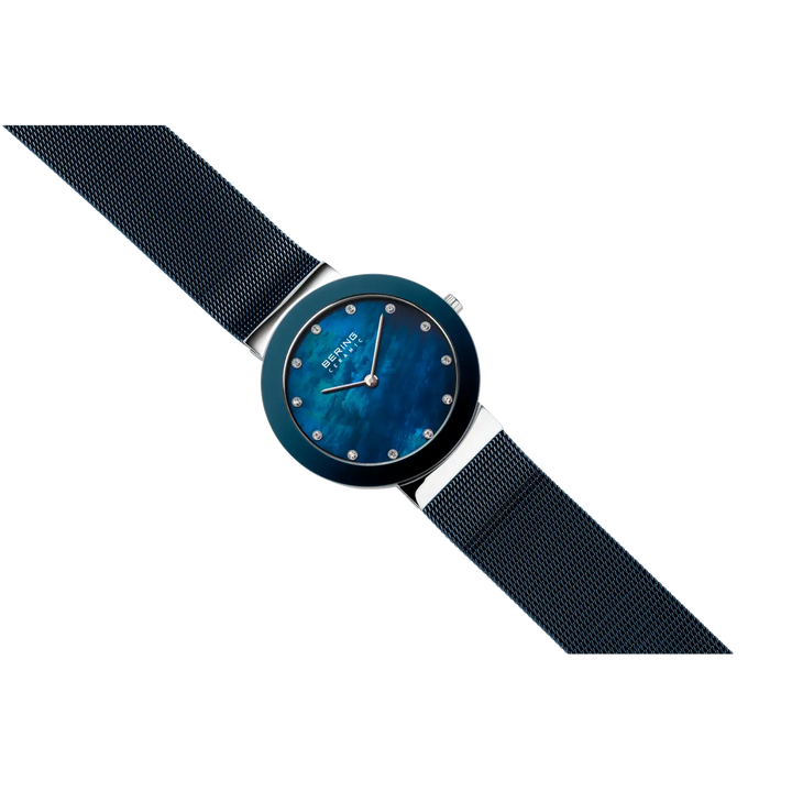 Bering Ceramic silber/blau, 11435-387