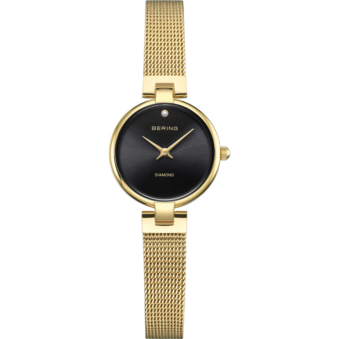 Bering Classic Damenuhr 17724-332 gold glänzend mit Saphirglas und Faltschließe