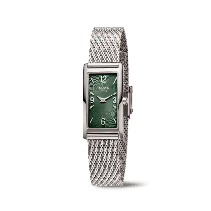 Boccia Damenuhr Titan 3366-01 | Ultraleicht & Milanaise