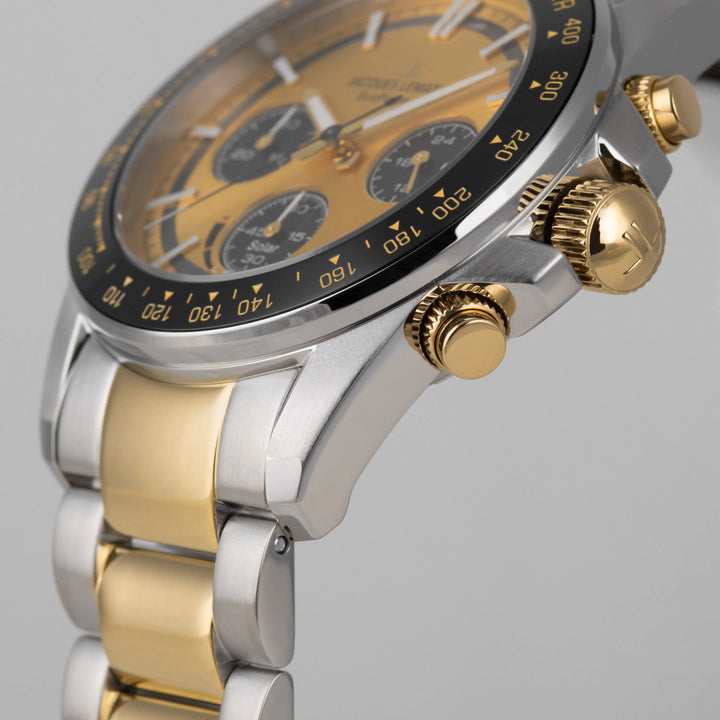 Jacques Lemans Eco Power 50-1D - Herren Solaruhr Limited Edition Bicolor