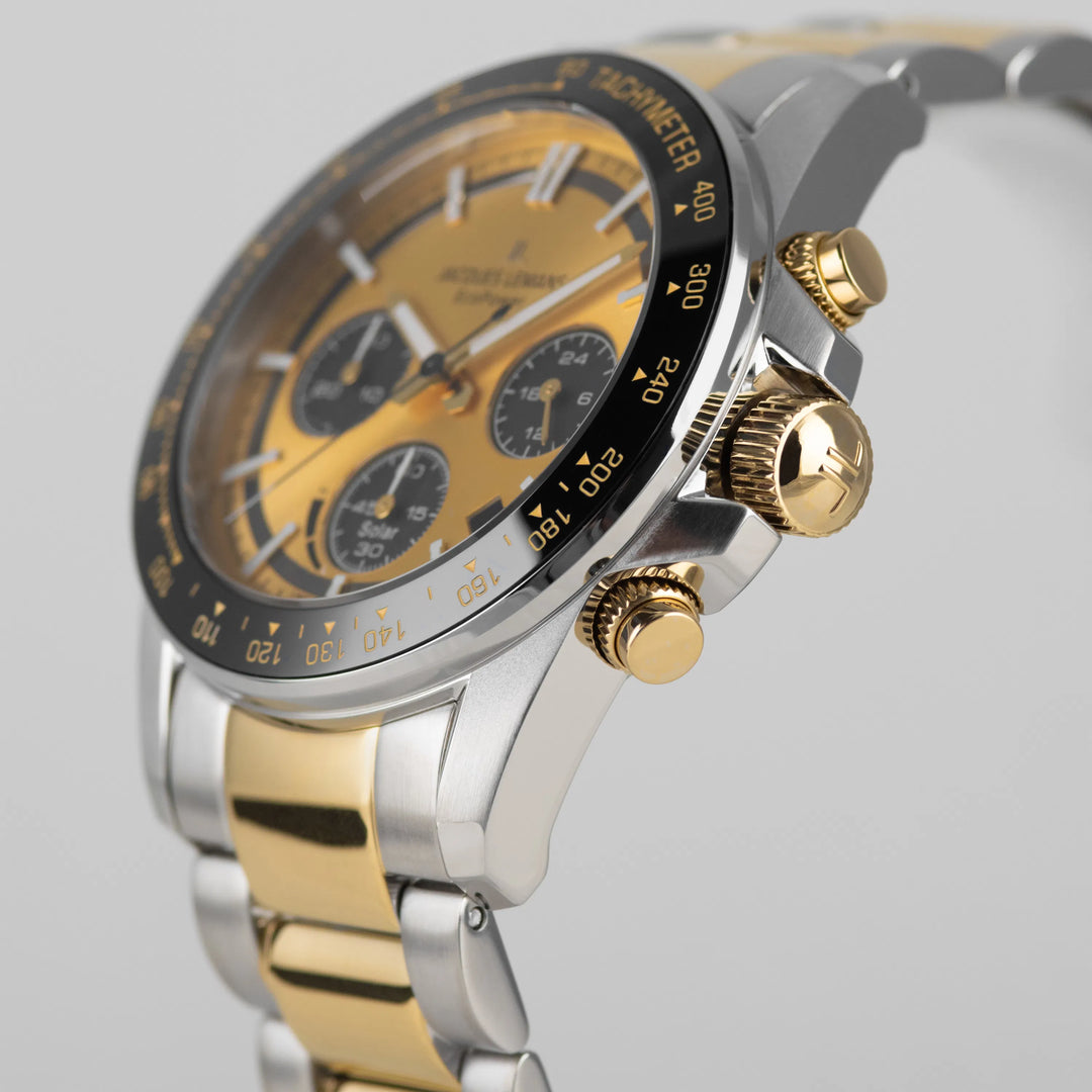 Jacques Lemans Eco Power 50-1D - Herren Solaruhr Limited Edition Bicolor