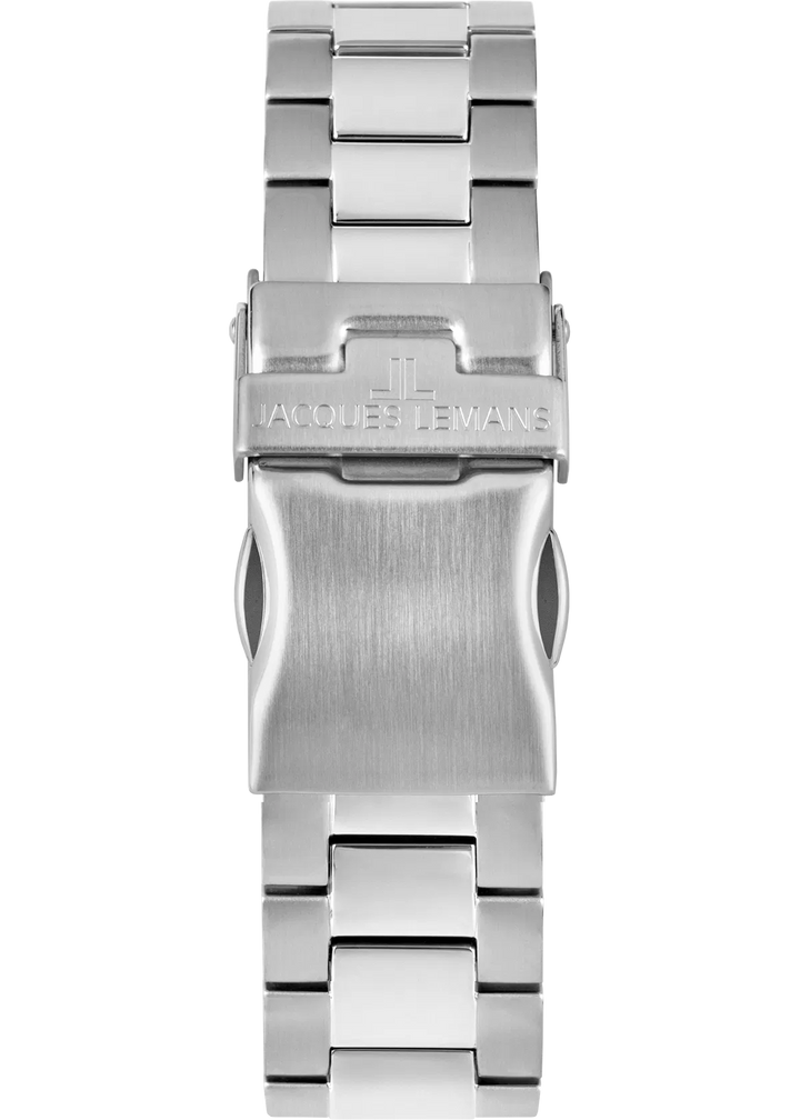 Jacques Lemans Derby 50-4C - Elegante Damen Quarzuhr mit blauem Zifferblatt