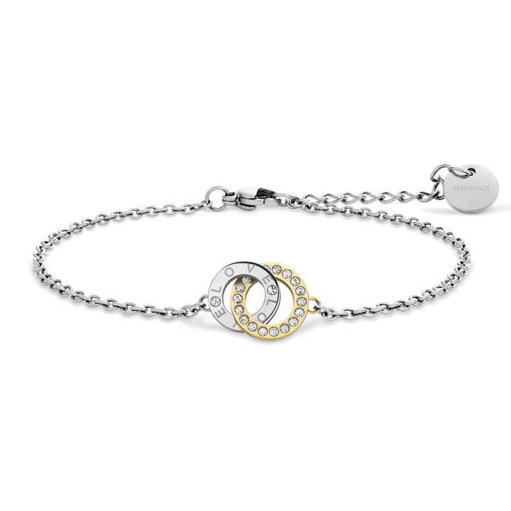 Bering Everyday Classic Armband aus Edelstahl, silberfarben, 18 cm