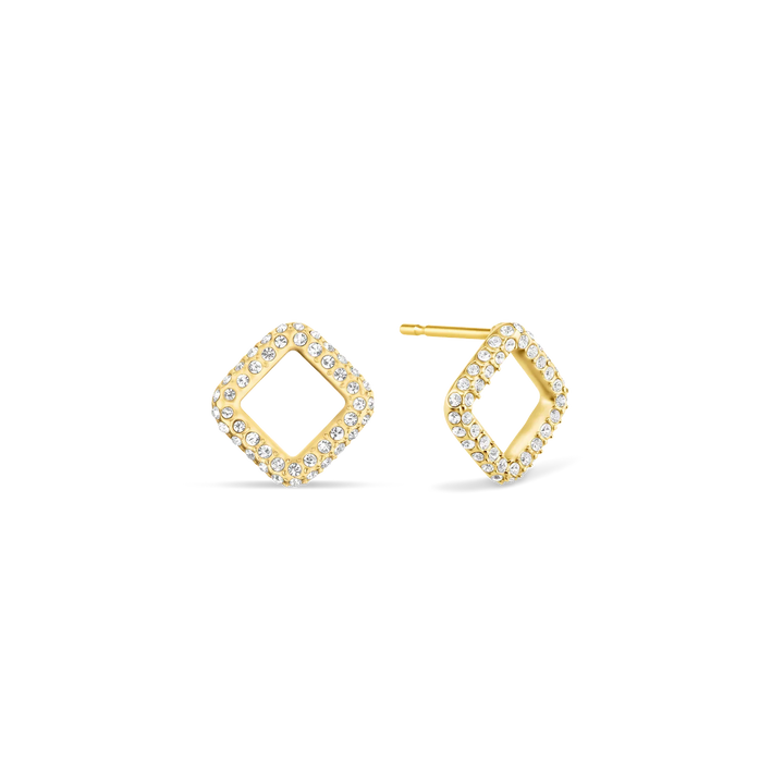 Bering Arctic Pavé Ohrstecker, goldfarben, 8 mm