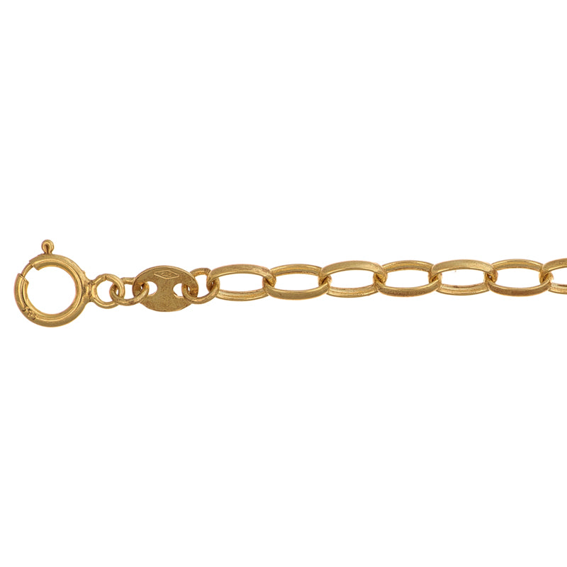 Bettelarmkette Gelbgold 18,5 cm | Echtgold Charm-Armband