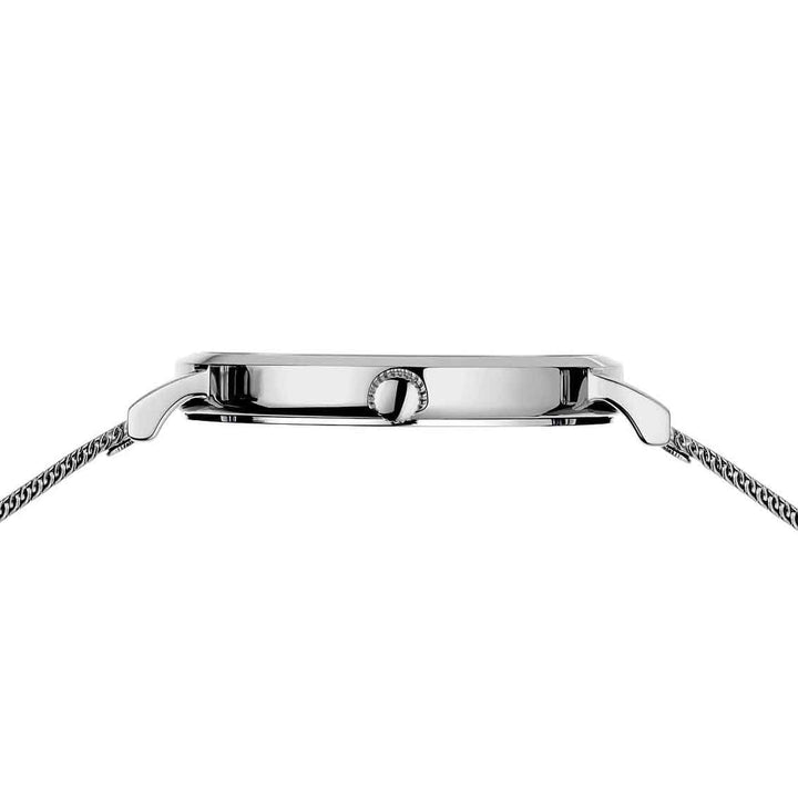 Bering Classic 14134-004 Damenuhr, silber glänzend, Milanaise-Armband
