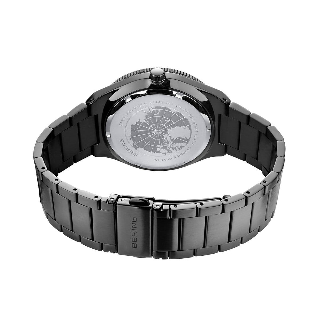 Bering Solar Herrenuhr 14443-779 - Grau poliert/gebürstet