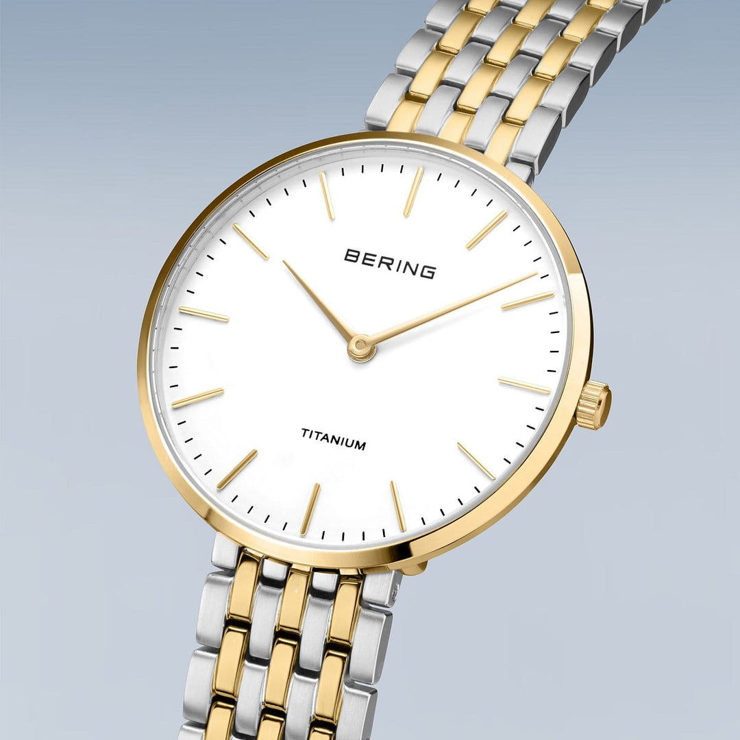 Bering Titanium Gold 19334-010 | Ultraleicht & Saphirglas