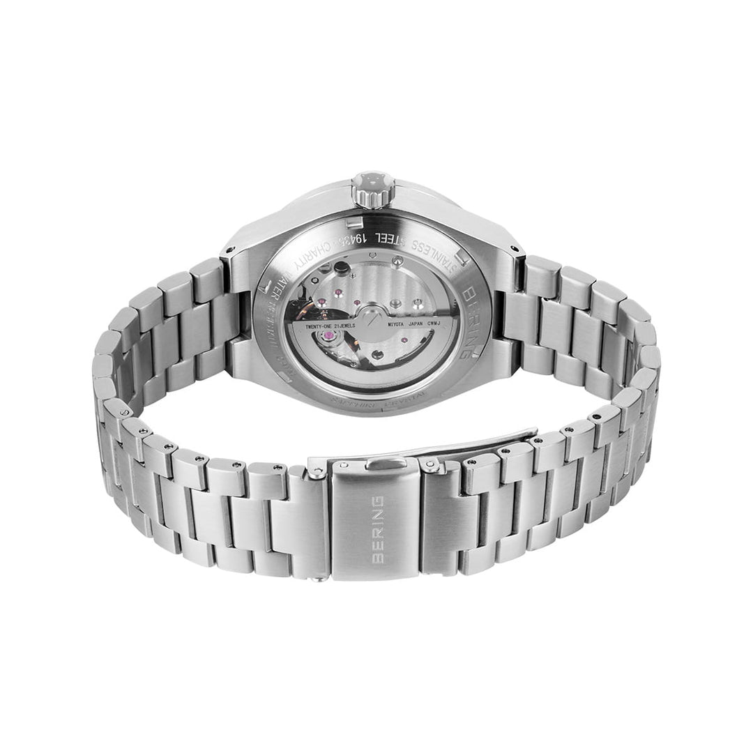 Bering Automatik Damenuhr Silber 19435-Charity | Charity Edition & Saphirglas