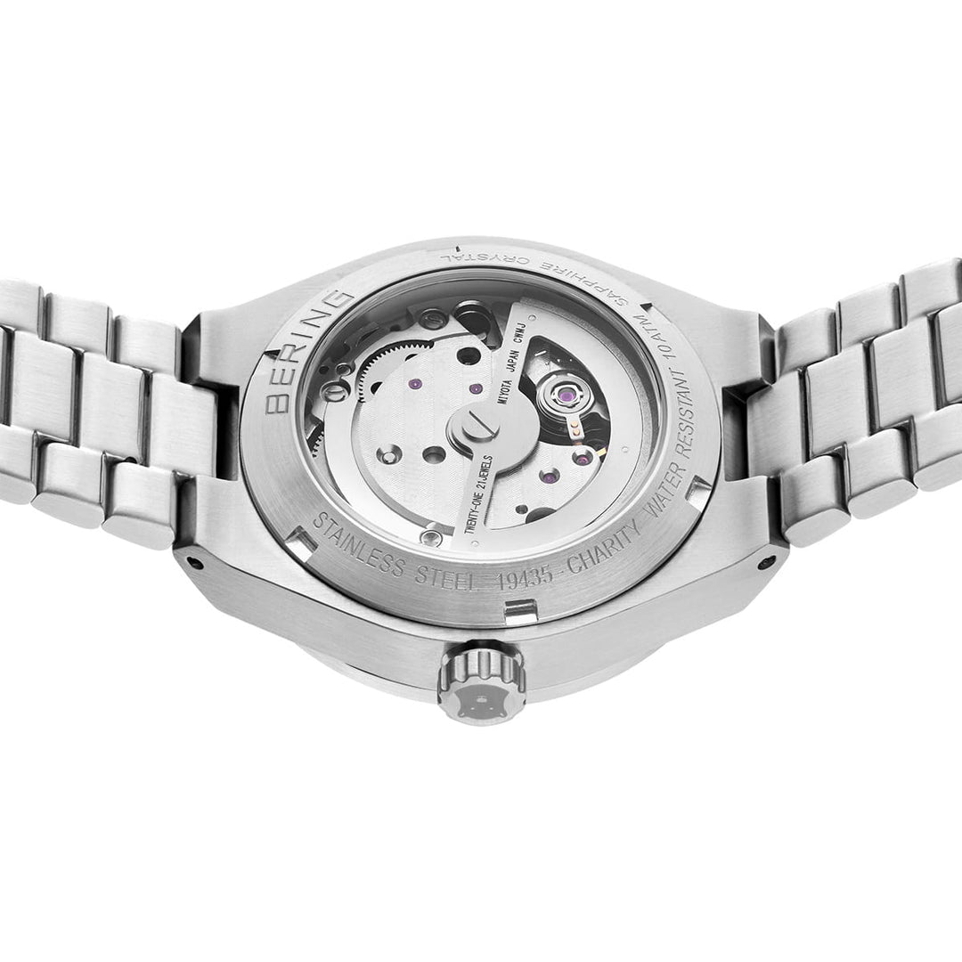 Bering Automatik Damenuhr Silber 19435-Charity | Charity Edition & Saphirglas