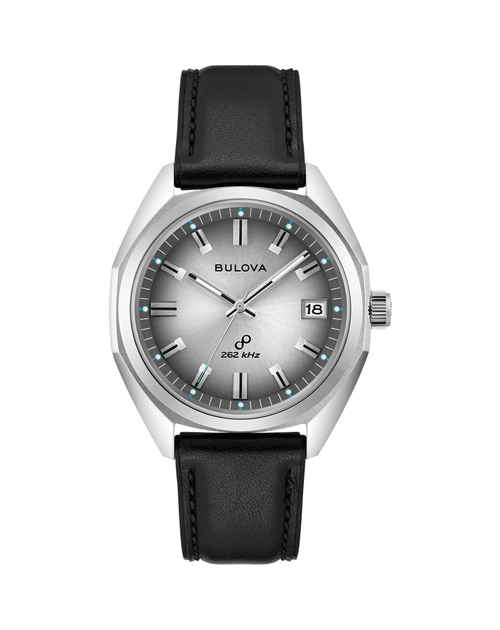 Bulova Jet Star 96B414 Automatik - Herrenuhr mit Glasboden & blauem Zifferblatt