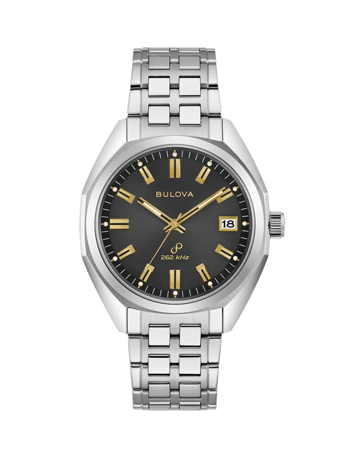 Bulova Jet Star 96B415 Automatik - Herrenuhr mit Glasboden & Saphirglas