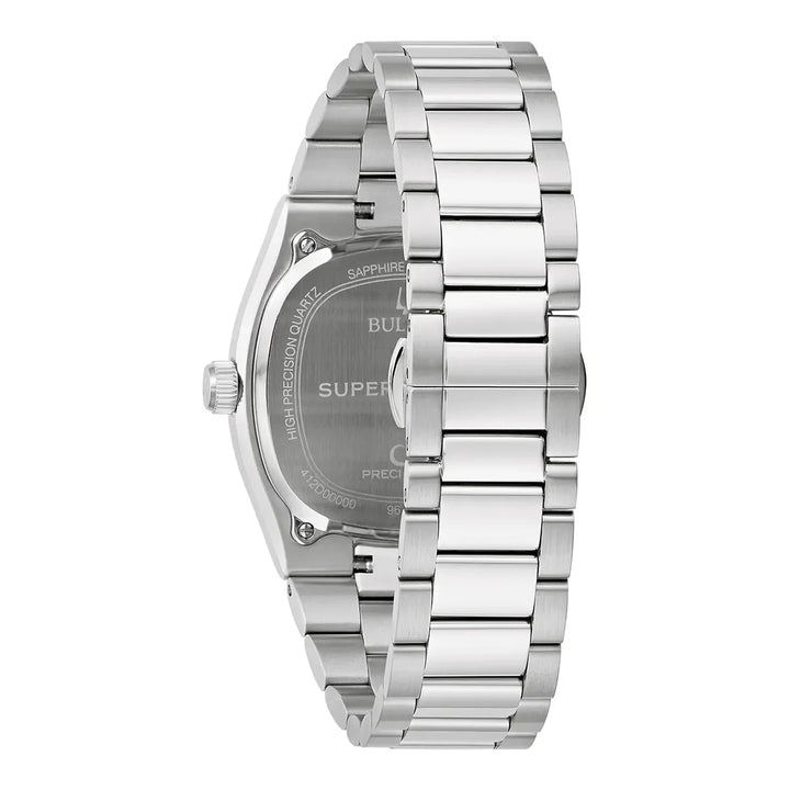 Bulova Super Seville 96B440 - Herrenuhr mit blauem Zifferblatt & Saphirglas
