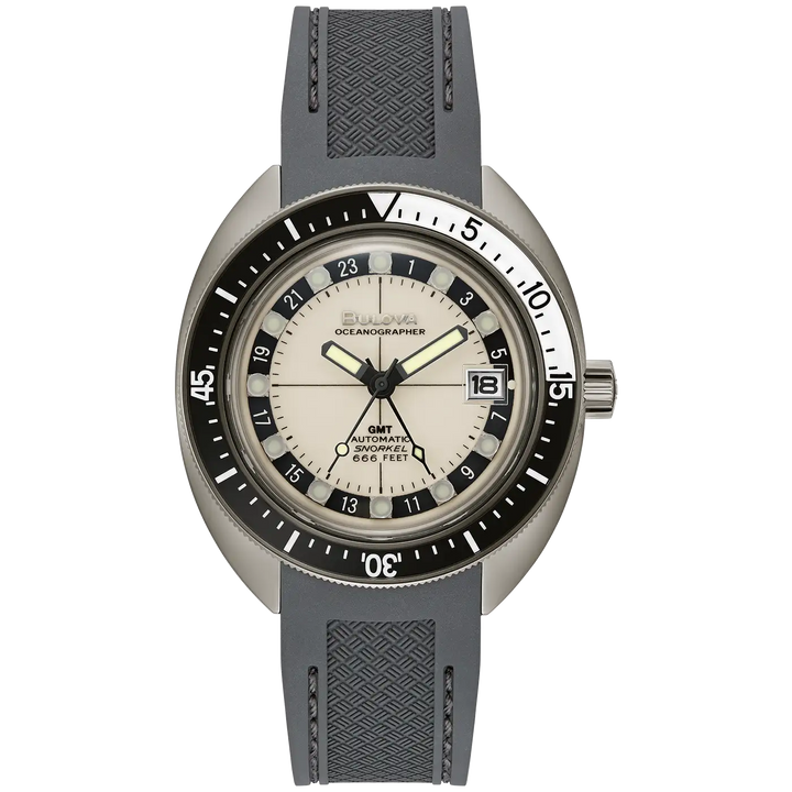 Bulova Oceanographer 98B407 Automatik - Taucheruhr mit GMT & Saphirglas 20 bar