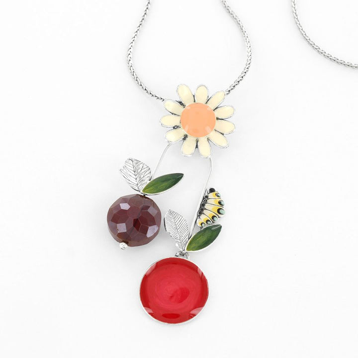 Taratata Collier Cocoon Rot - Halskette mit Glasperlen