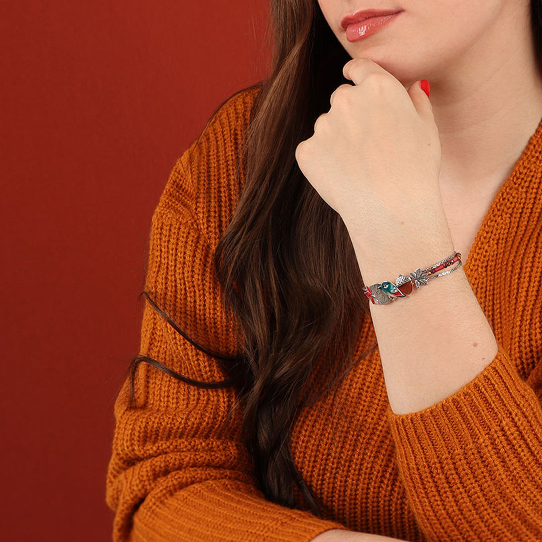 Taratata Armband Woody - Handbemaltes Tiermotiv | Modeschmuck