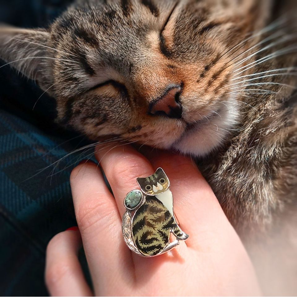 Taratata Ring Tabby – Ring mit Katzenmotiv