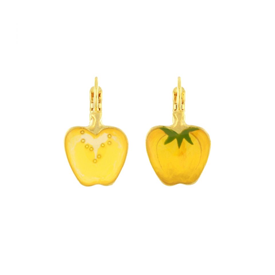 Taratata Ohrringe Paprika Gelb – Verspielte Gemüse-Ohrringe in Paprika-Form