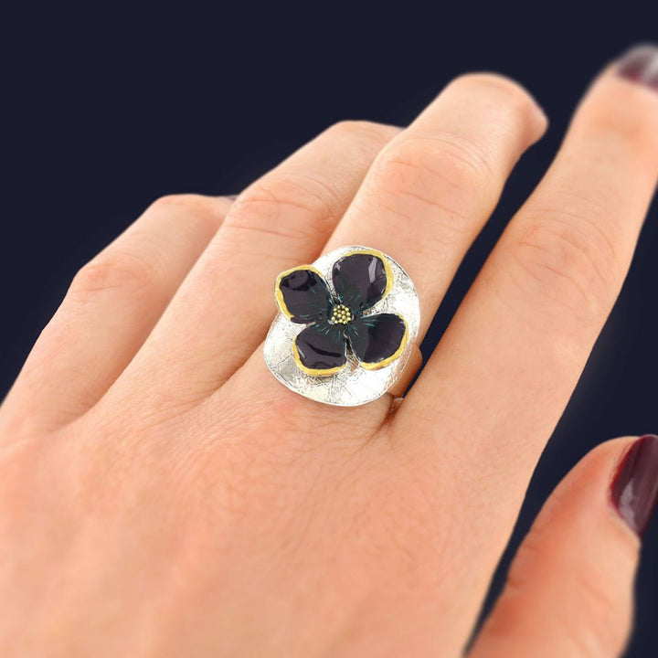 Taratata Hortensia Ring – Handgemalte Muster