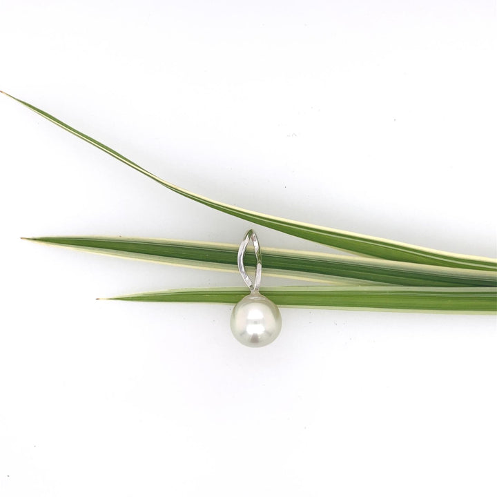 Anhänger 750 Weißgold mit 11,3 mm Südseeperle