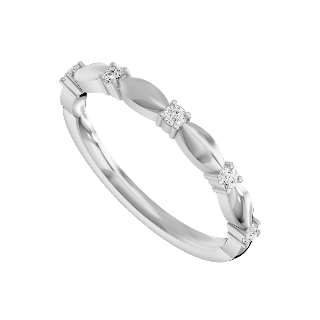 Diamantring 585 Weißgold 0,04 ct SC-W-SI – Eleganter Verlobungsring