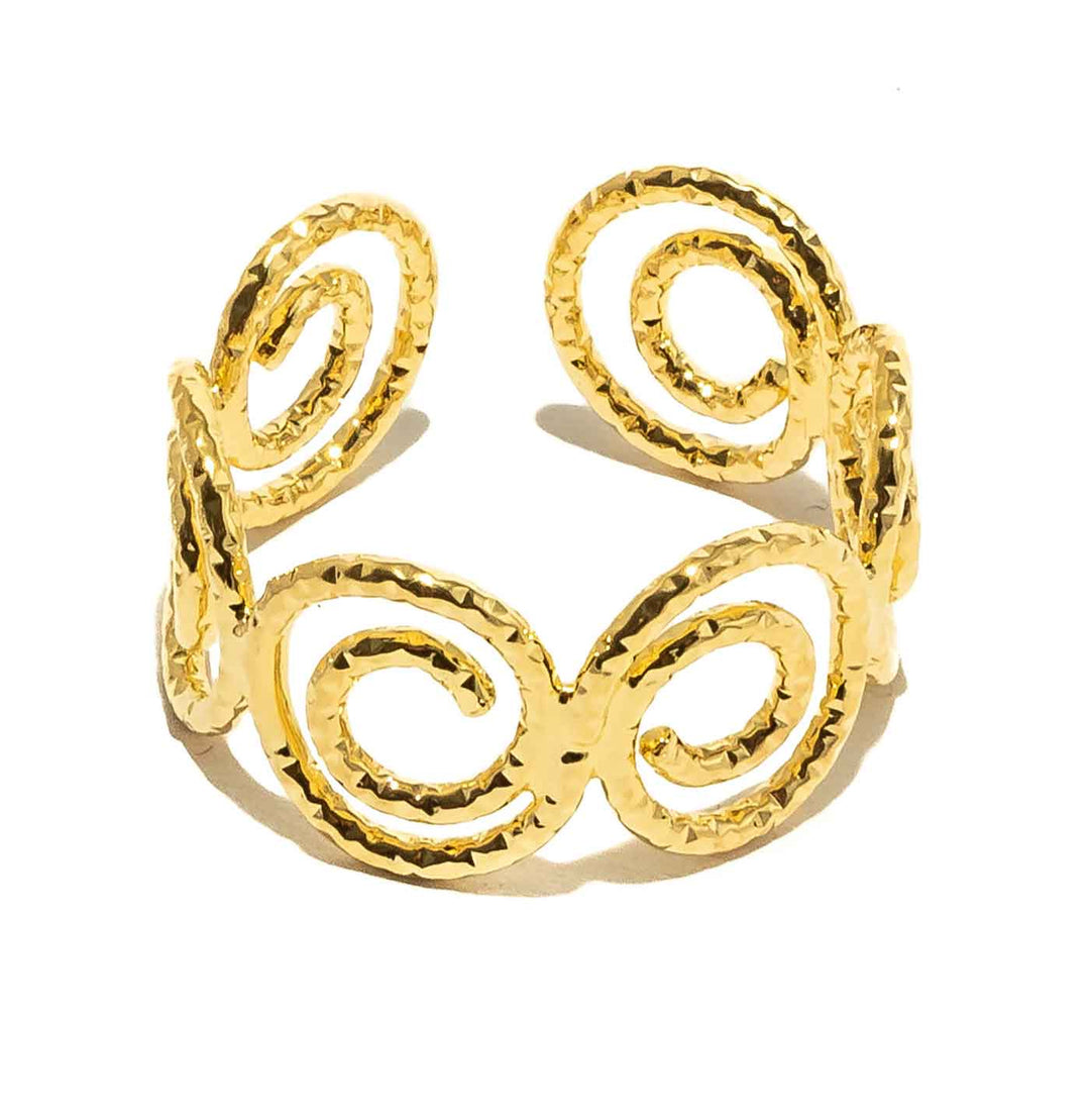Ring Bronze vergoldet