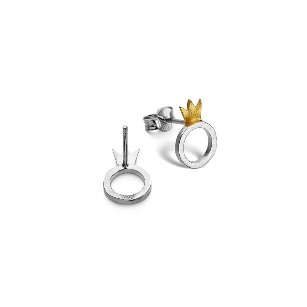 Ohrringe Sterlingsilber vergoldet "Crown IX" SK-28