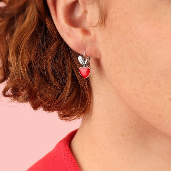 Taratata Ohrringe Raton Lover - Modeschmuck mit Pflanzenmotiv Rot
