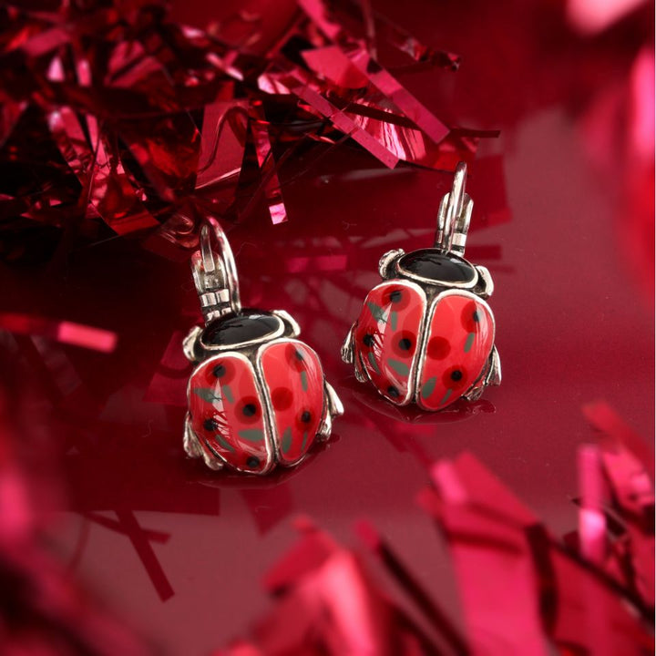 Taratata Ohrringe Cox Rot – sommerliche Ohrstecker mit Tiermotiv
