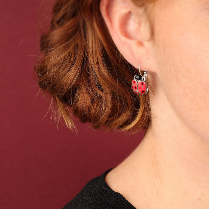 Taratata Ohrringe Cox Rot – sommerliche Ohrstecker mit Tiermotiv