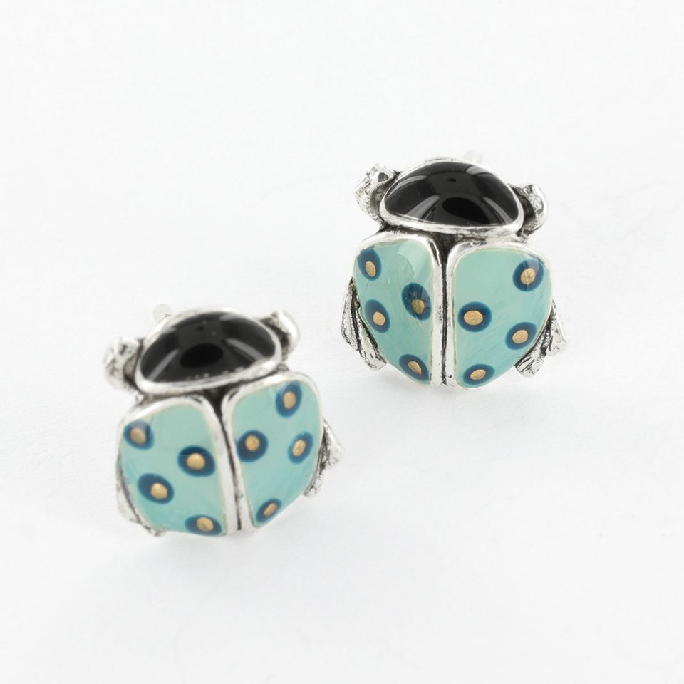 Taratata Ohrstecker Cox Blau - Modeschmuck mit Tiermotiv