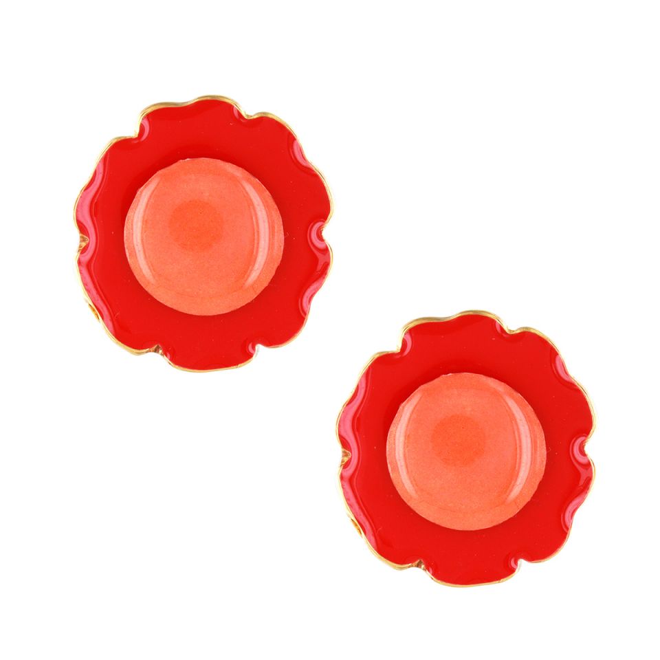 Taratata Ohrringe Arty – Bunte Clips mit handgemalten Mustern & Glimmer