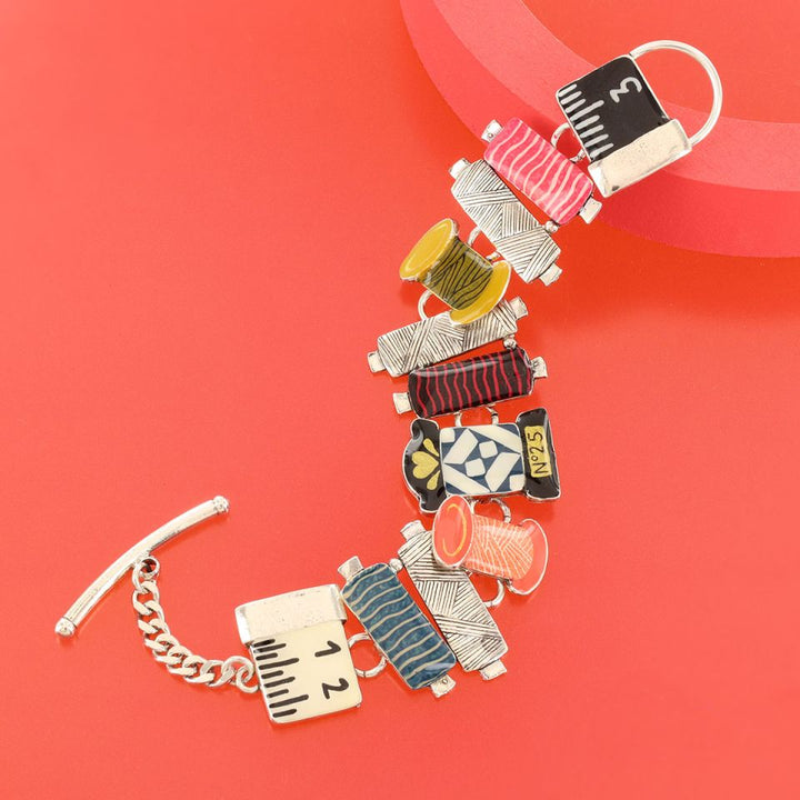 Taratata Armband Ruban – Buntes Statement-Armband mit handgemalten Mustern