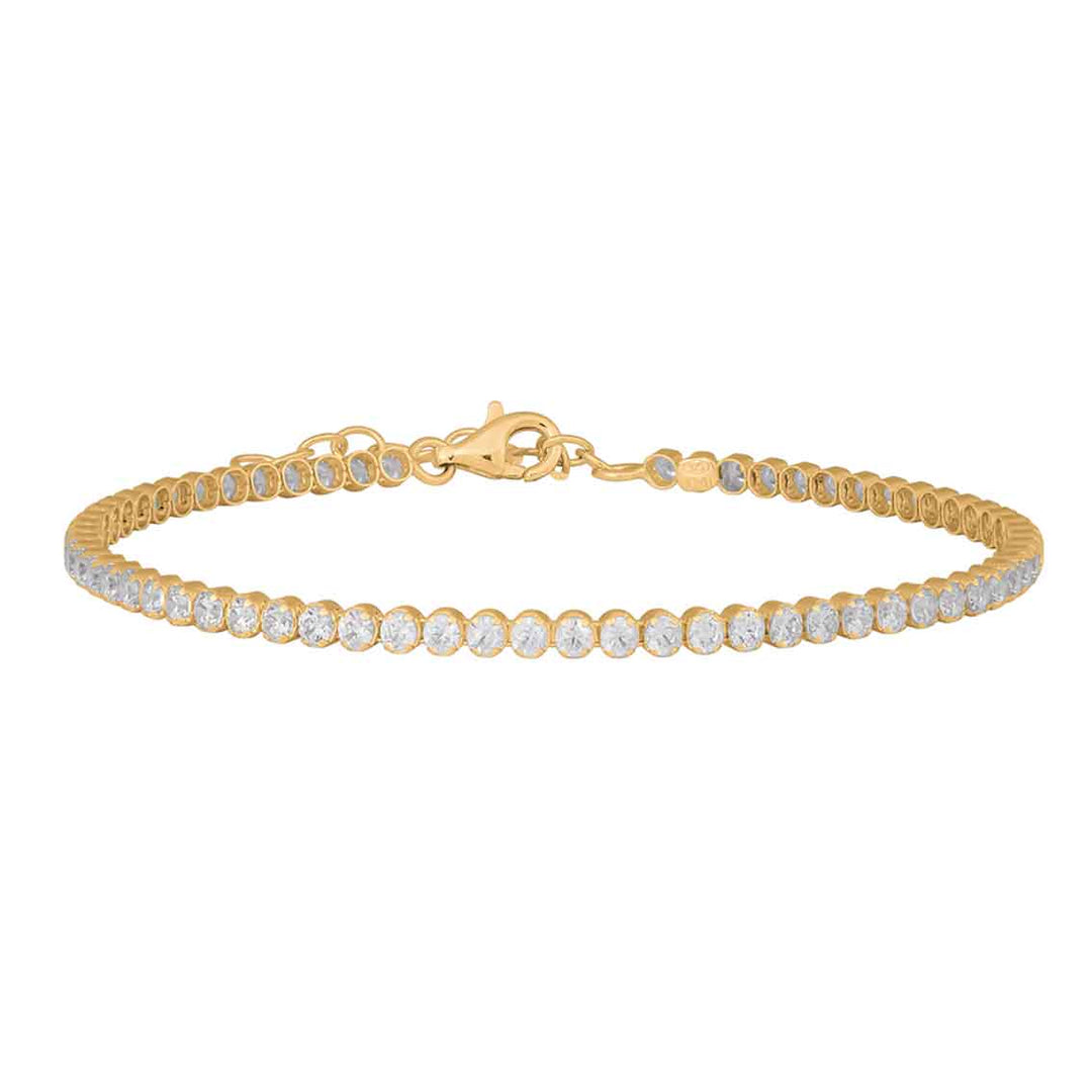 Armband ELNANOR 17 + 3 cm Sterlingsilber vergoldet