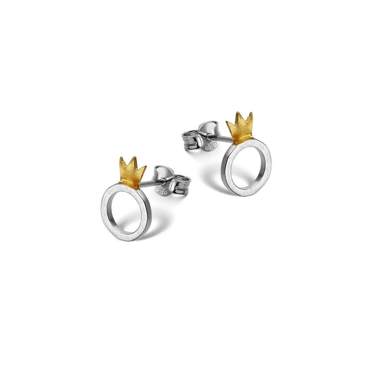 Ohrringe Sterlingsilber vergoldet "Crown IX" SK-28