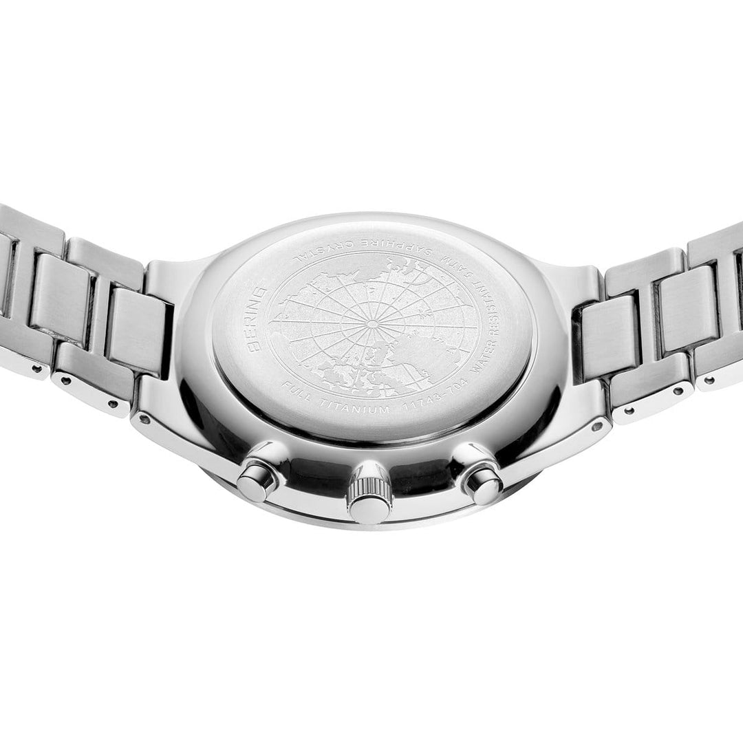 Bering Titan Chrono Silber 11743-704 | Ultraleicht & Chronograph