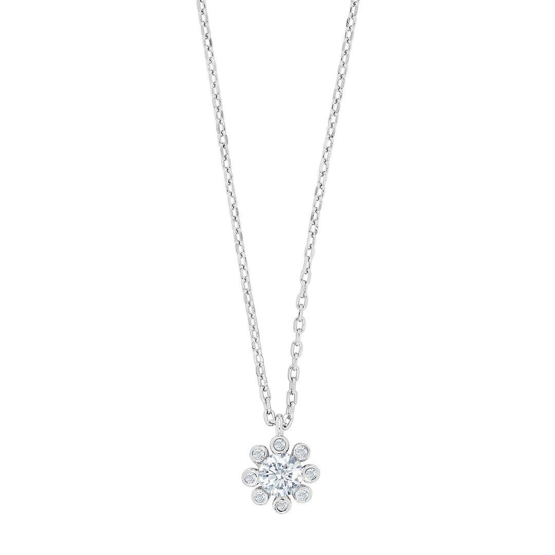 Halskette JOYNOR Sterlingsilber, Blumenmotiv