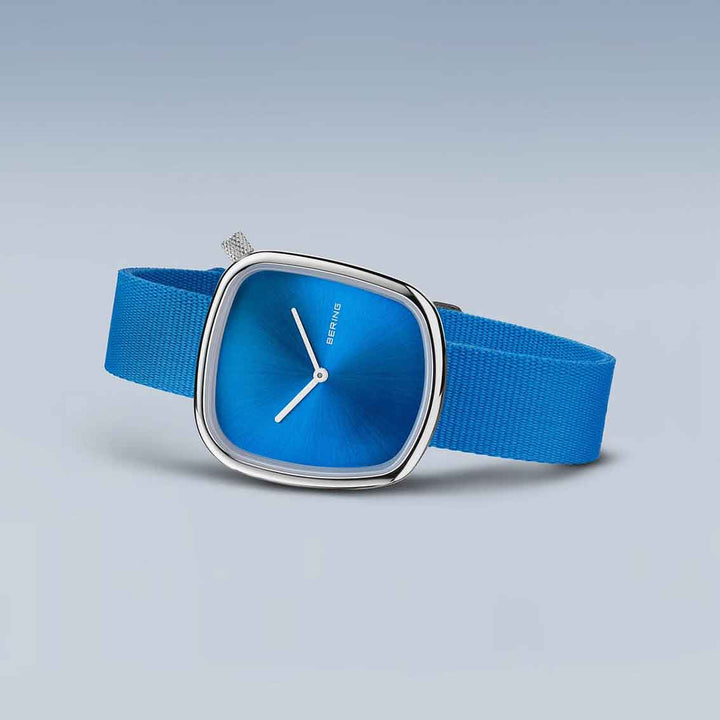 Bering Ocean Pebble Damenuhr 18034-308 - Silber glänzend