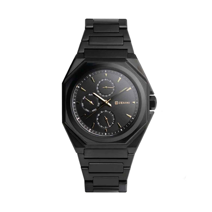 Gemini Herrenuhr Edelstahl Schwarz Ferro Royal