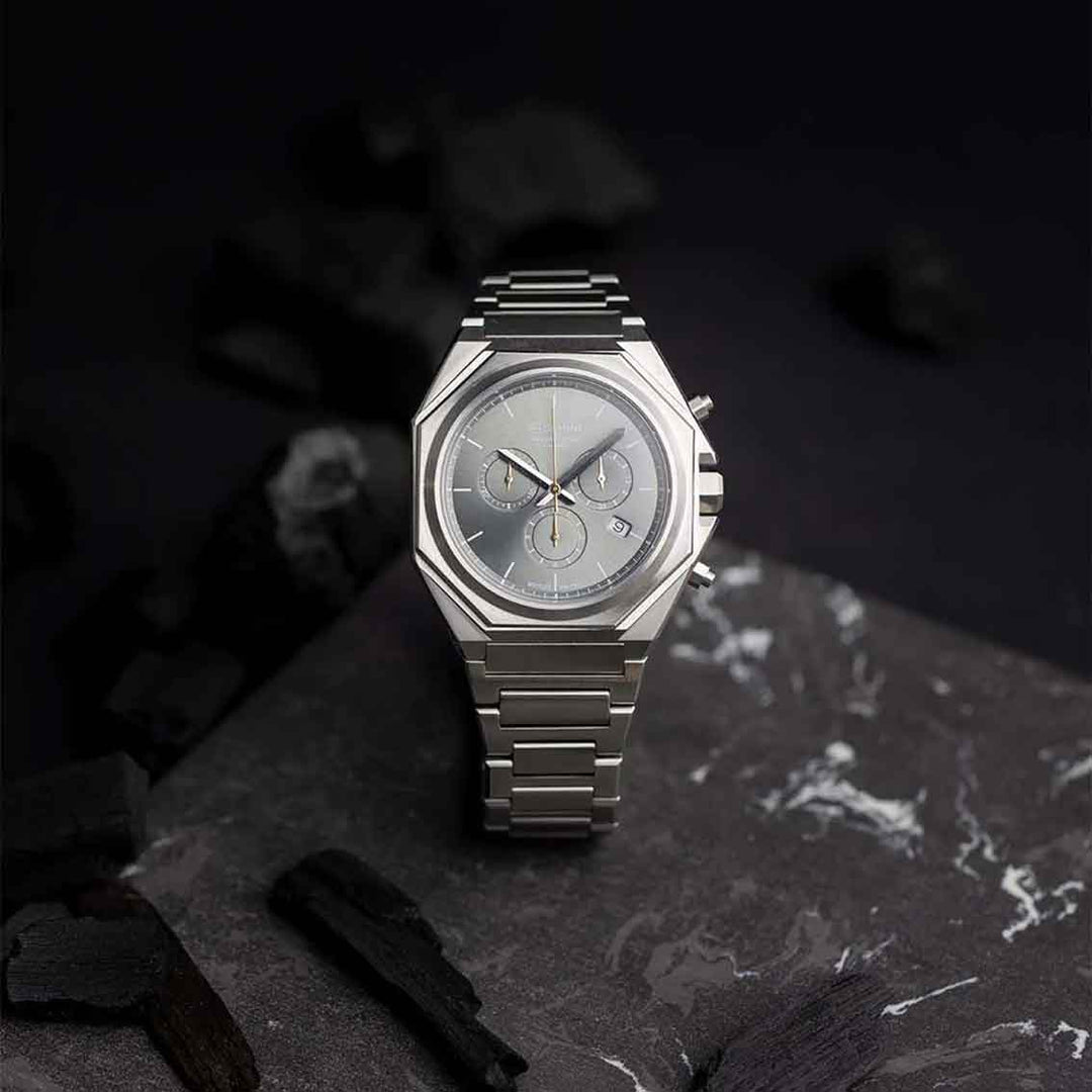 Gemini Chronograph Silber Herrenuhr