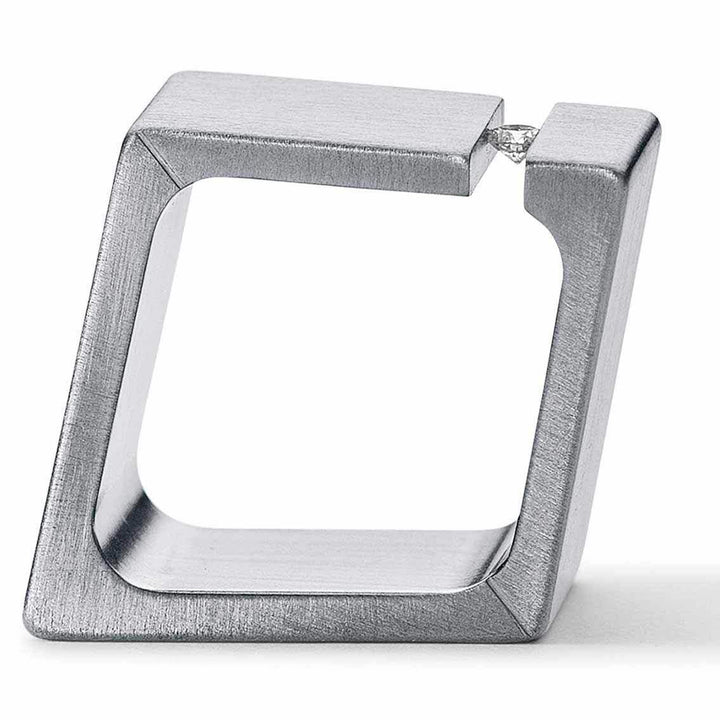 Humphrey Diamantring RHOMBOID 11 mm Edelstahl - My Fine Jewellery