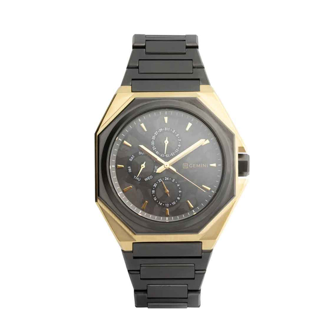 Gemini Chronograph Gold/Schwarz limited edition 2022 Karbonzifferblatt Herrenuhr