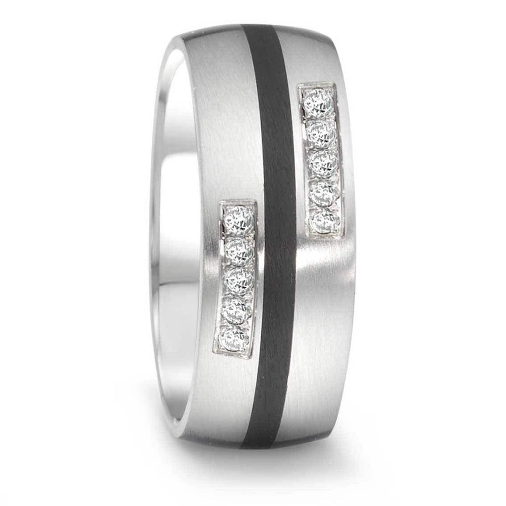 Teno Eheringe Tamor Satin, Edelstahl und Keramik - My Fine Jewellery